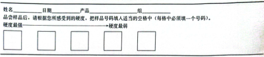 感官评价7:排序检验法1